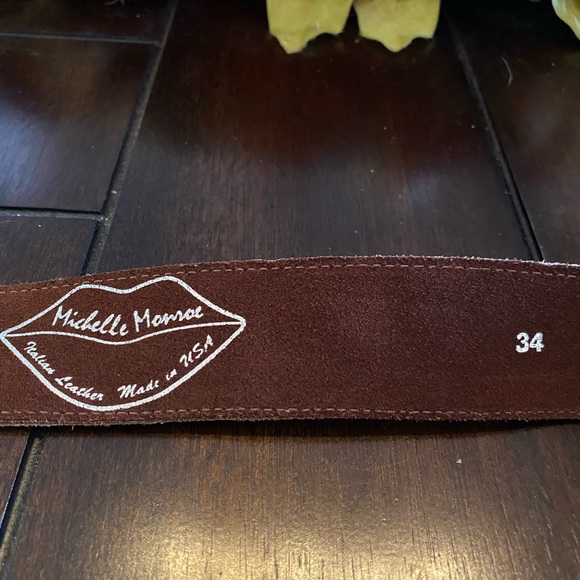 Michelle Monroe Leather & Swarovski Belt - Picture 6 of 6